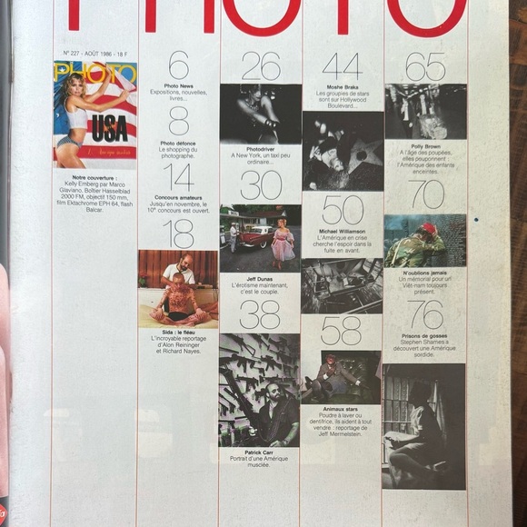 PHOTO Magazine French 227 Août 1986 Carr Braka Brown Shames Lopes Dunas Nayes - Picture 2 of 2